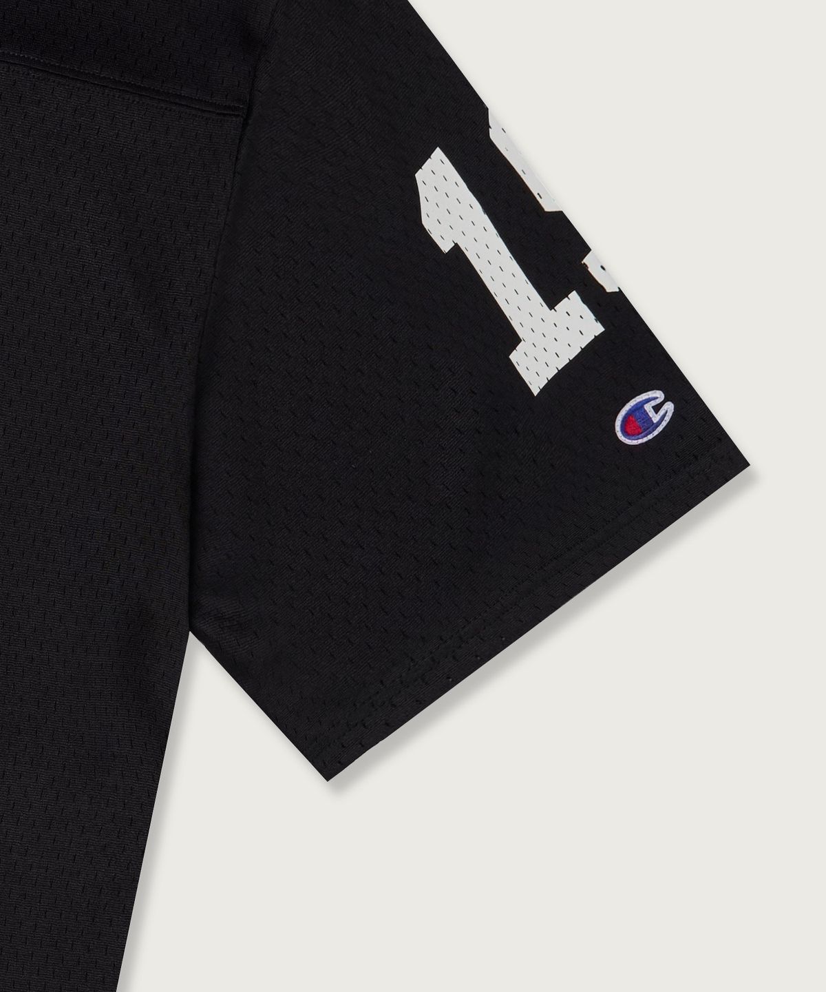 챔피온(CHAMPION) 컬리지 메쉬 풋볼 저지 티셔츠 Black