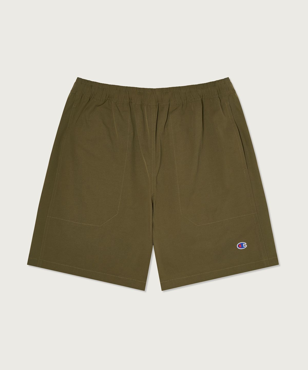 챔피온(CHAMPION) C로고 우븐 쇼츠 Khaki