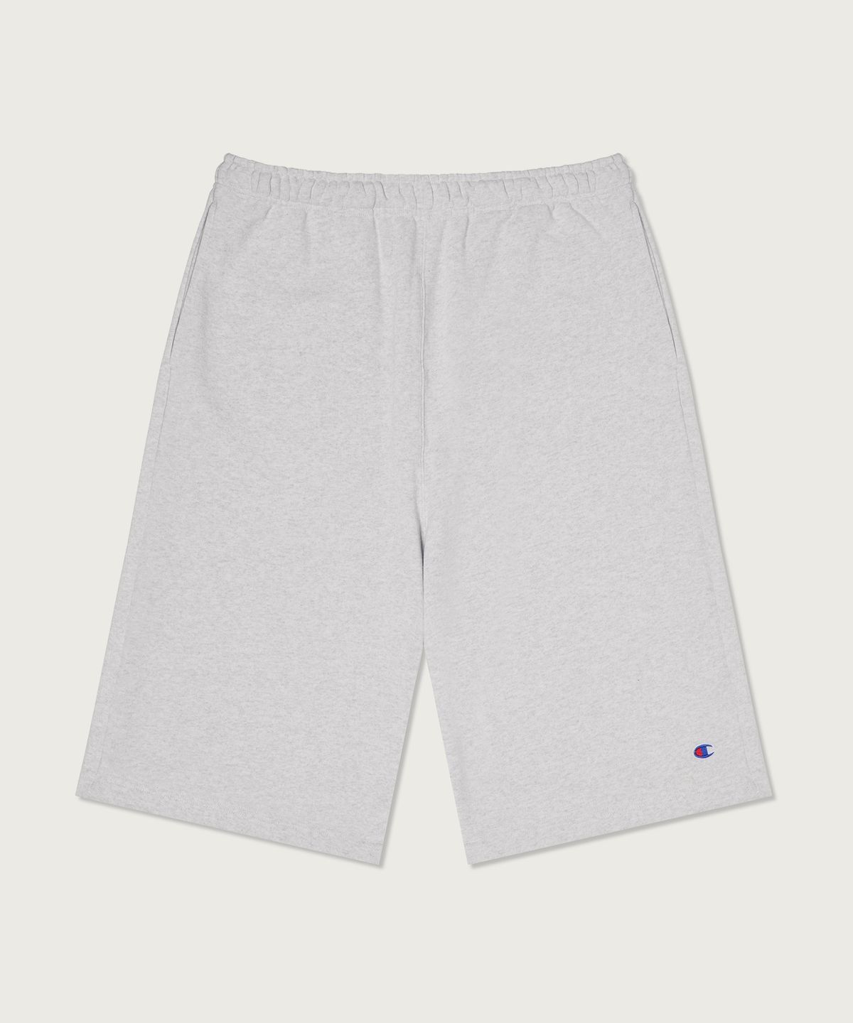 챔피온(CHAMPION) C로고 루즈핏 버뮤다 스웨트 팬츠 Light Grey