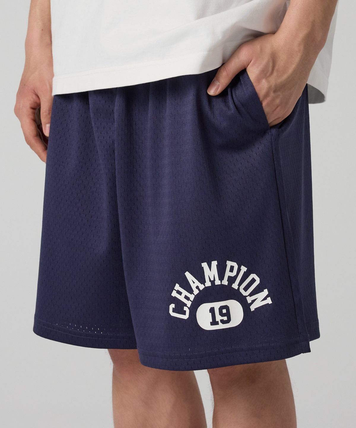 챔피온(CHAMPION) 바스켓볼 메쉬 쇼츠 Navy