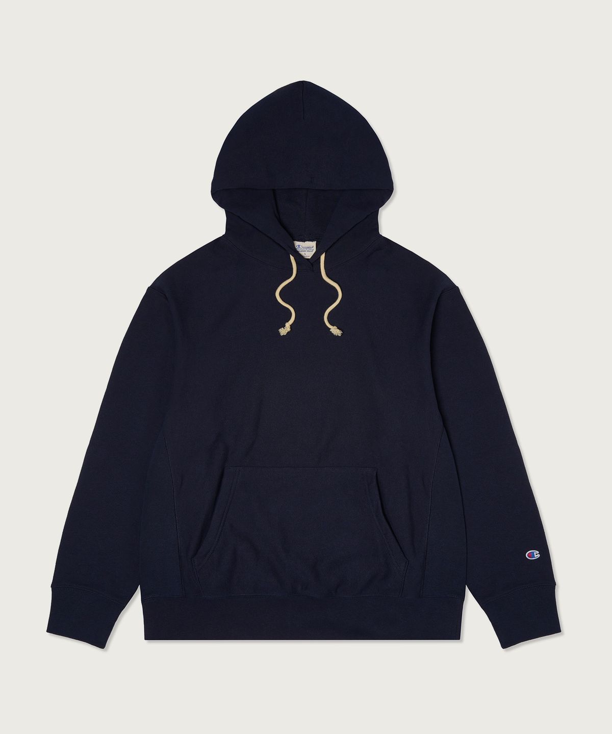 챔피온(CHAMPION) 리버스위브 루즈핏 후드 티셔츠 Navy