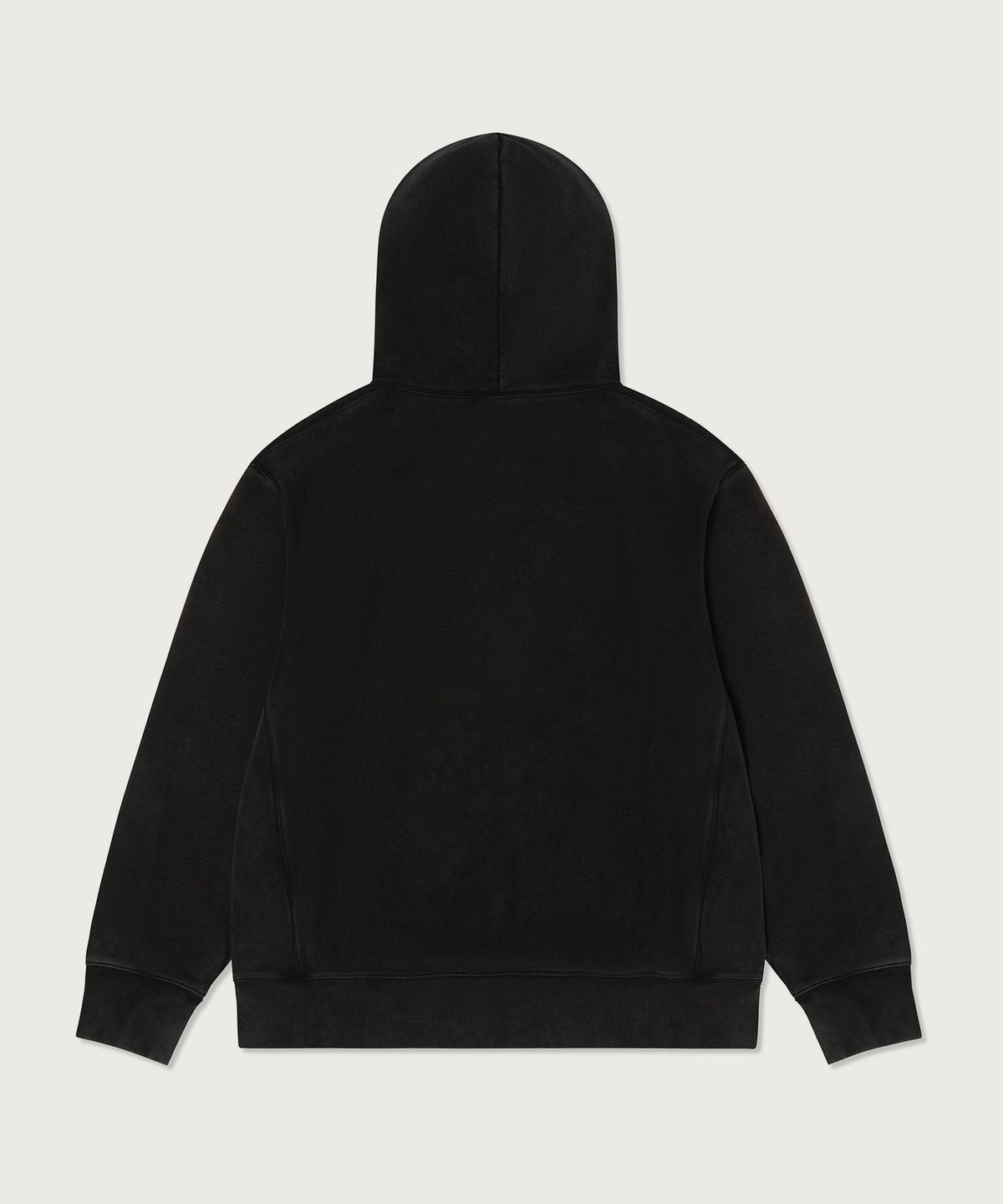 챔피온(CHAMPION) 리버스위브 루즈핏 컬리지 후드 티셔츠 Black
