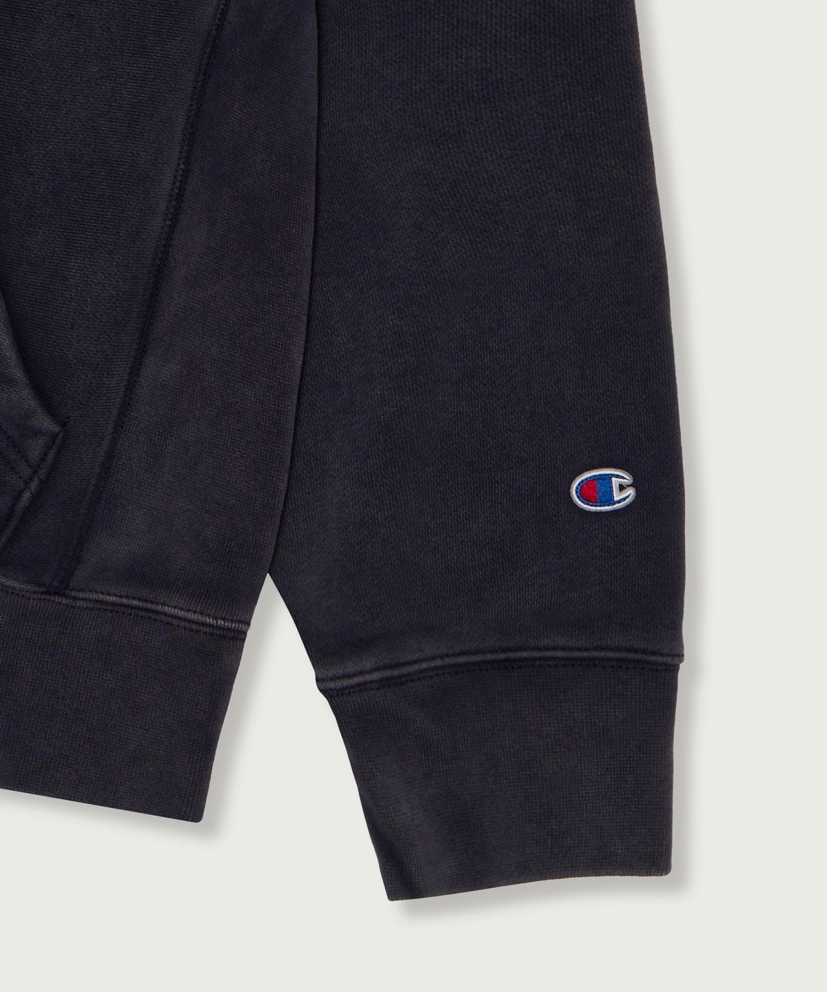 챔피온(CHAMPION) 리버스위브 루즈핏 컬리지 후드 티셔츠 Navy