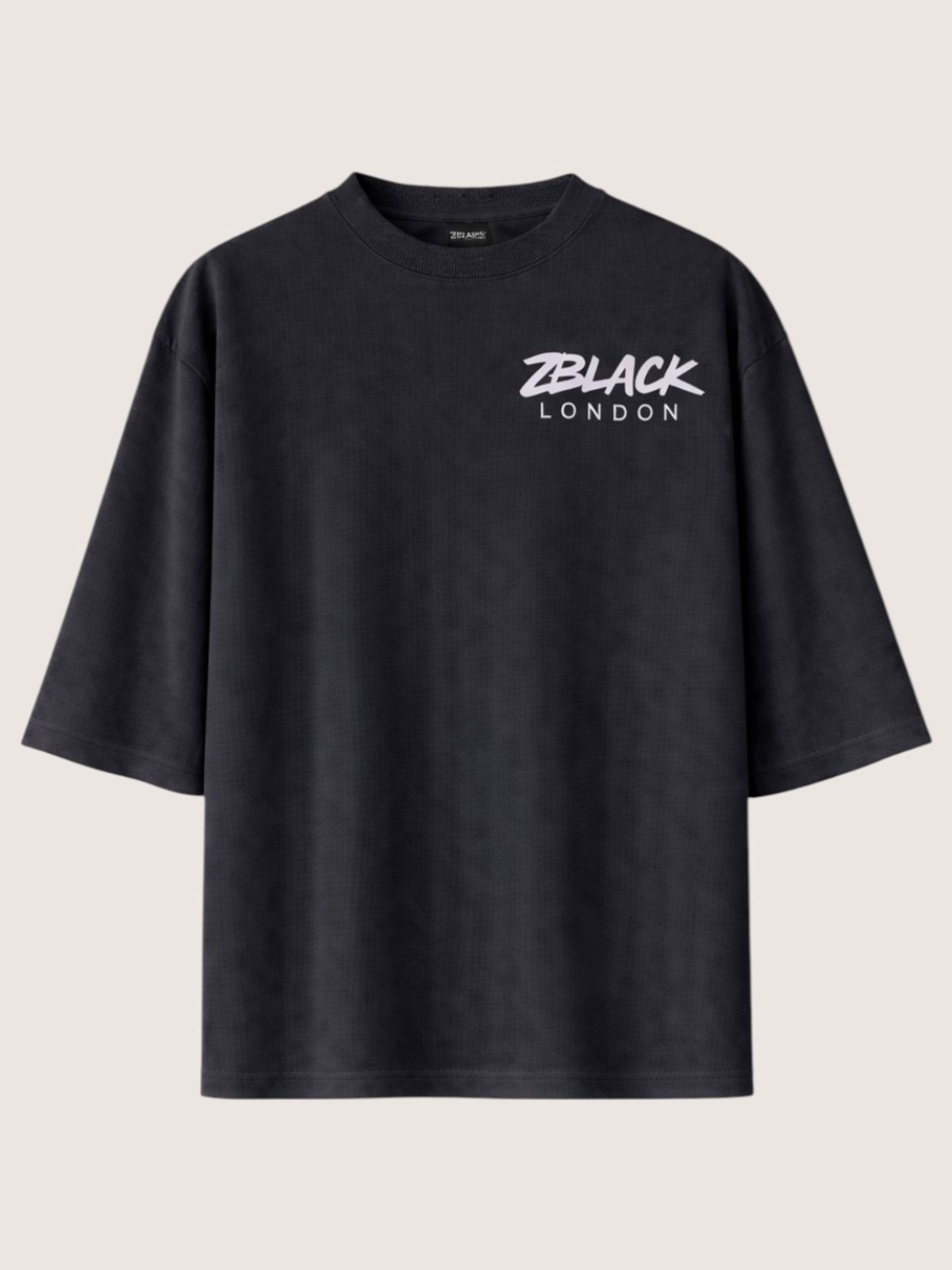 지블랙(ZBLACK) 패션위크 시티 런던 7부 티셔츠(BLACK)