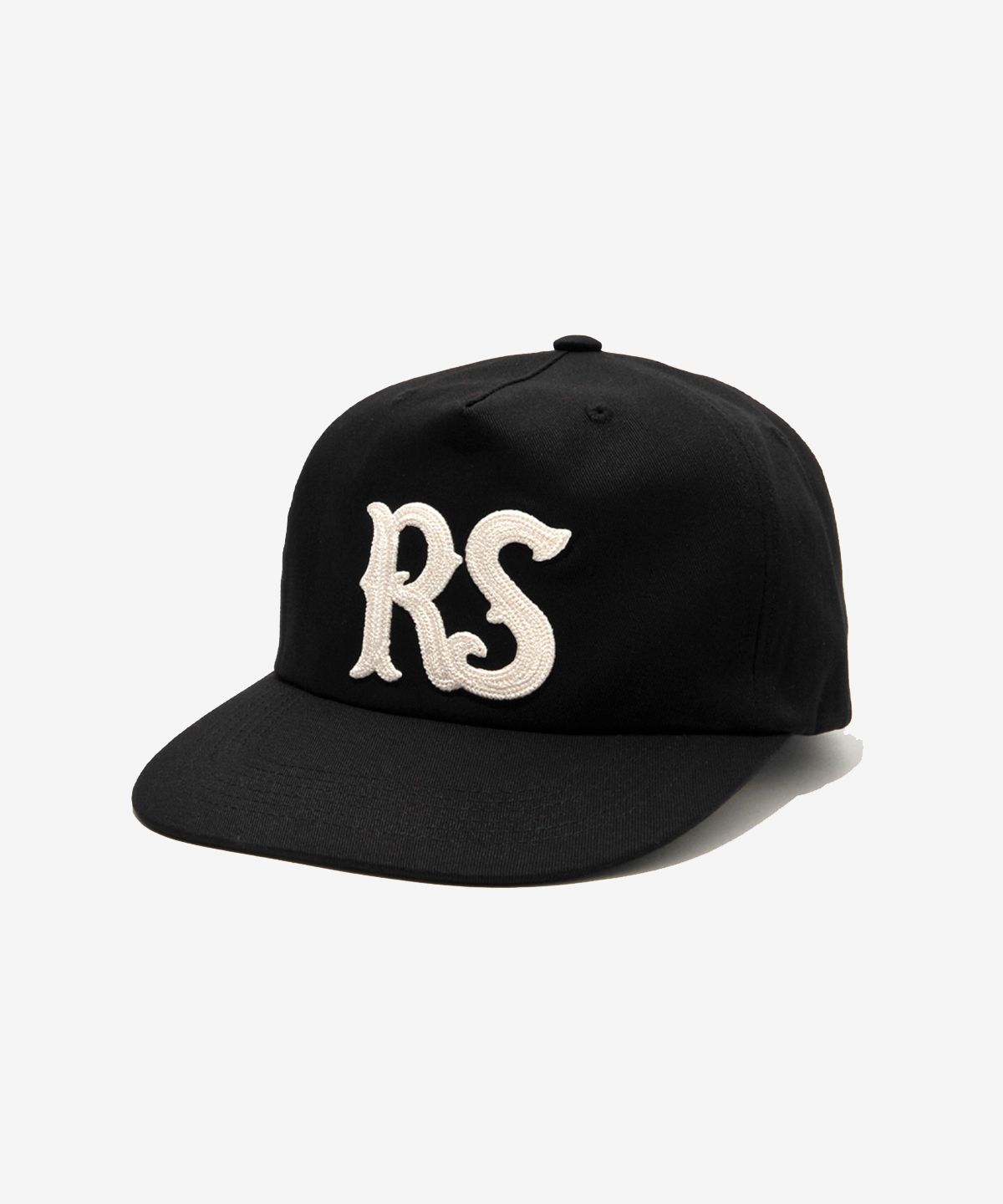 러스트앤스톤(RUSTANDSTONE) 체인 스티치 볼캡 블랙_Chain Stitch Ball Cap Black