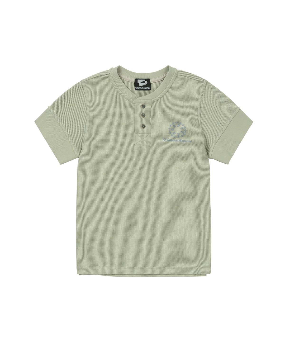 웰빙익스프레스(WELLBEING EXPRESS) Waffle Half Sleeve Mint