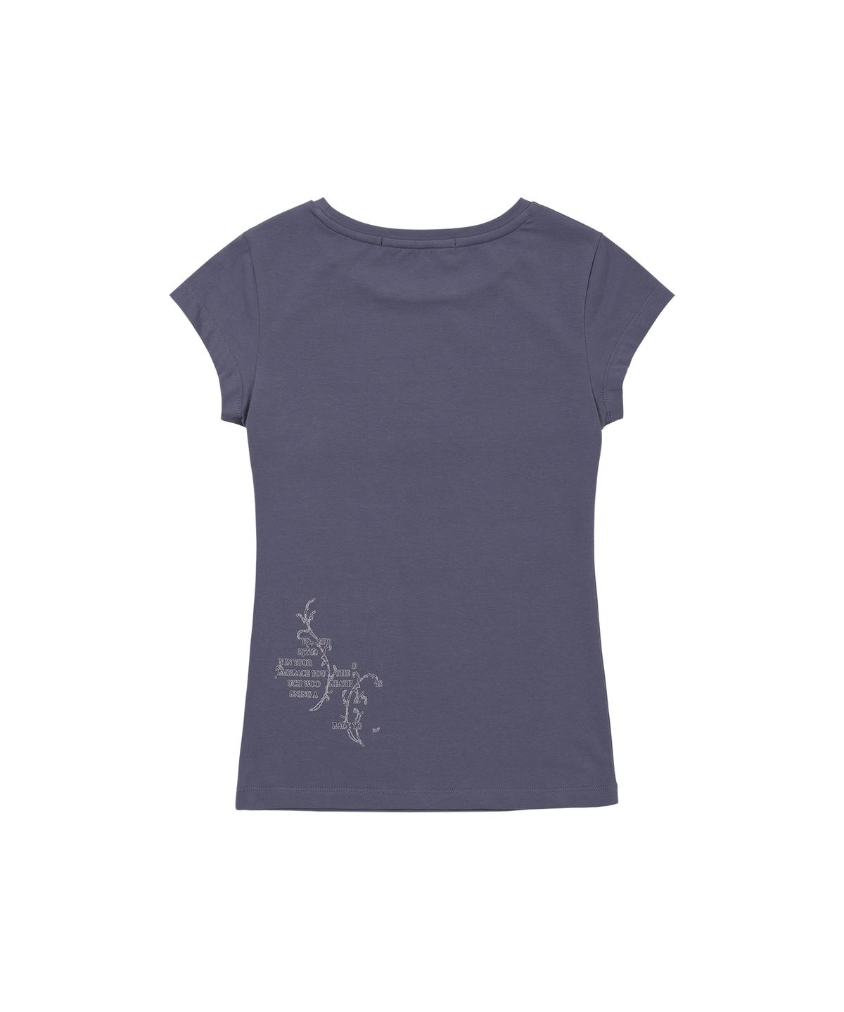 웰빙익스프레스(WELLBEING EXPRESS) Message Vine Half Sleeve Blue