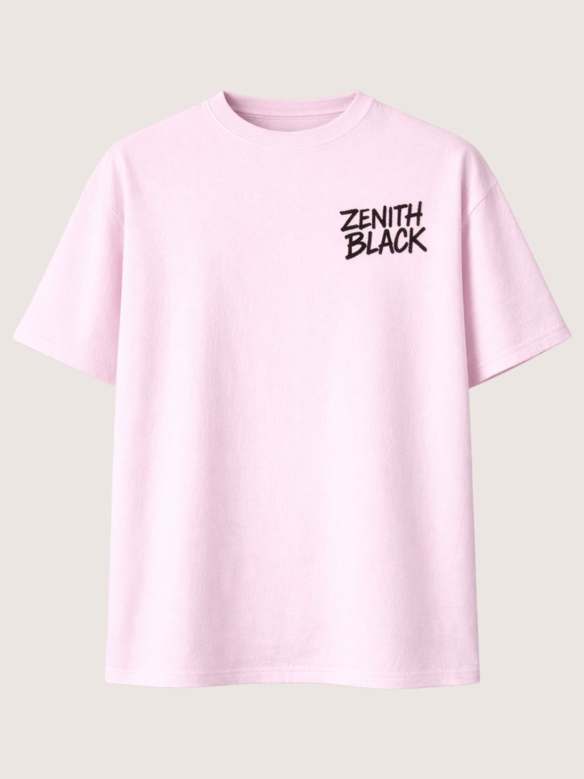 지블랙(ZBLACK) 제니스 블랙 오리지널 빅로고 오버핏 반팔(PINK)