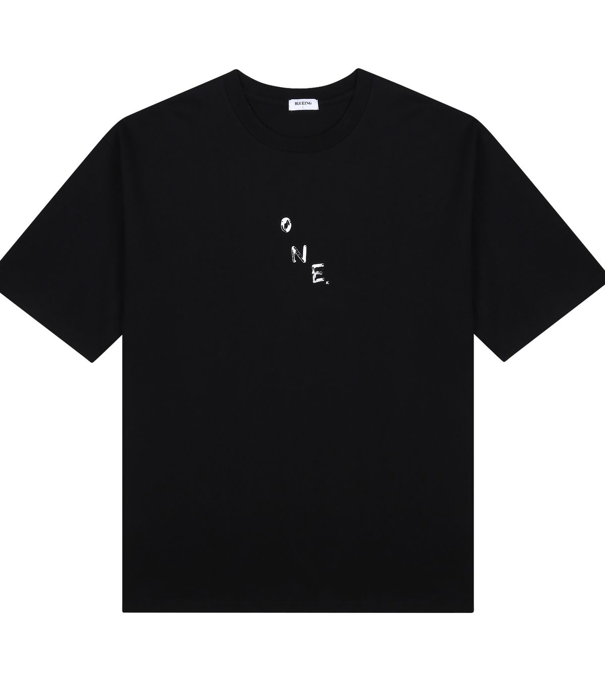 블루잉(BLUEING) SLOWLY SILENTLY SHINE GRAPHIC TEE [BLACK]