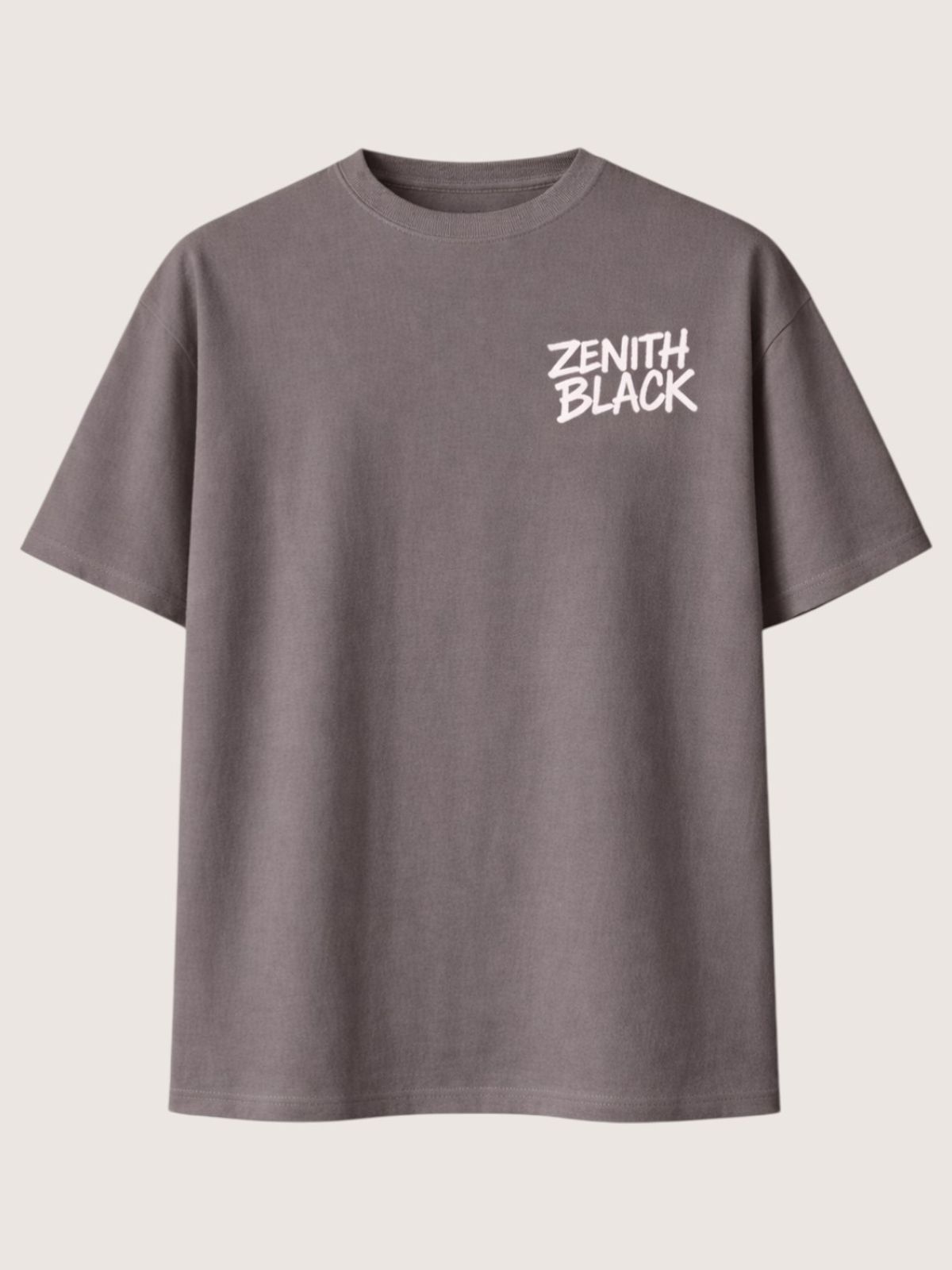 지블랙(ZBLACK) 제니스 블랙 오리지널 빅로고 오버핏 반팔(BEIGE)