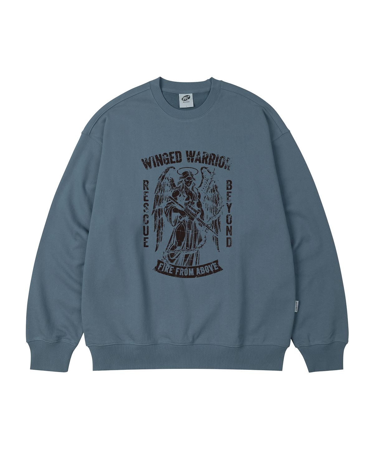 와일드락(WILDROCK) WINGED WARRIOR 오버핏 맨투맨_7 COL