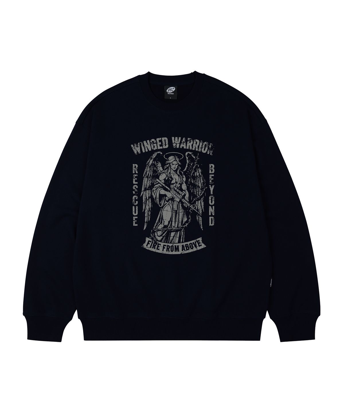 와일드락(WILDROCK) WINGED WARRIOR 오버핏 맨투맨_7 COL
