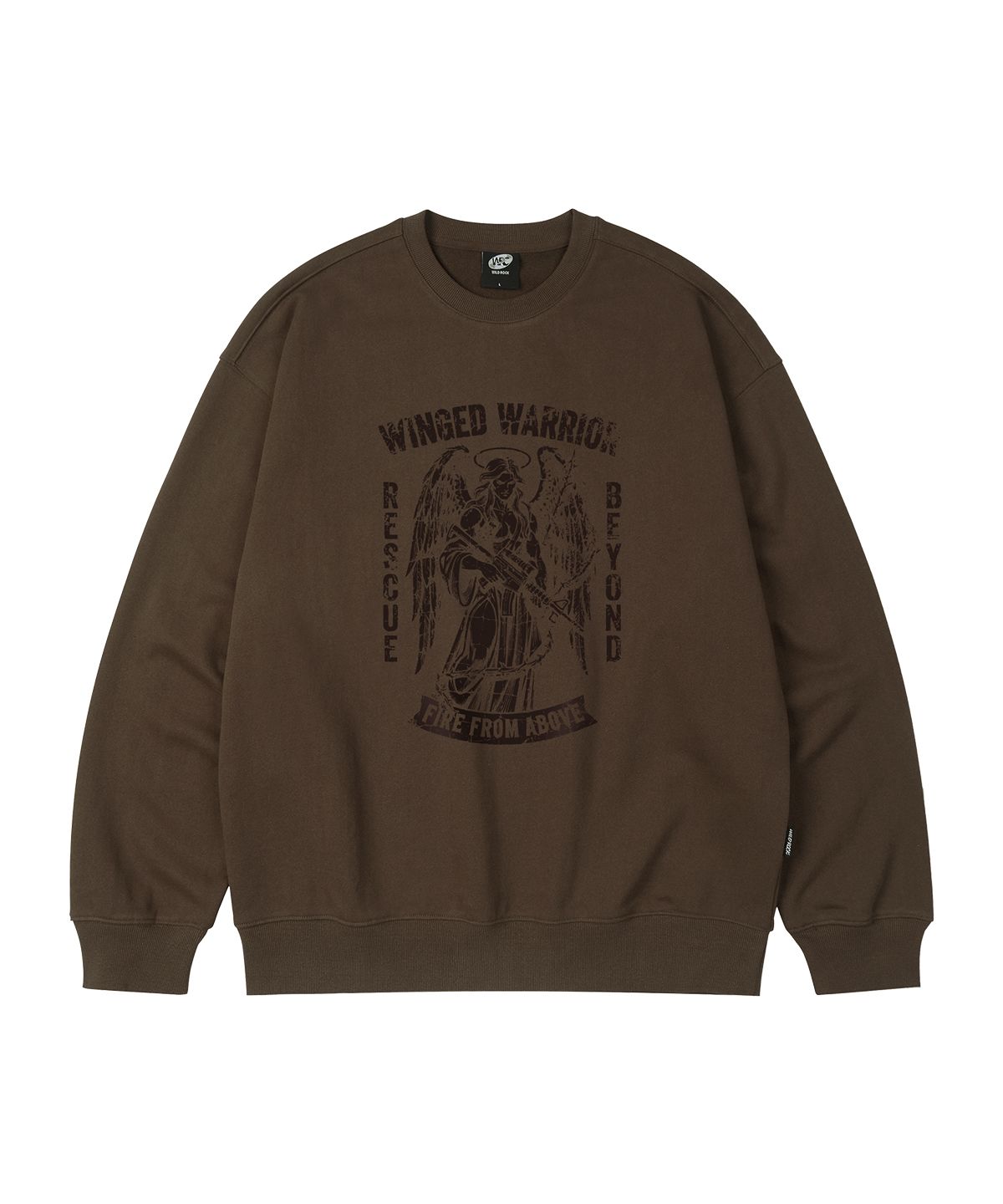 와일드락(WILDROCK) WINGED WARRIOR 오버핏 맨투맨_7 COL