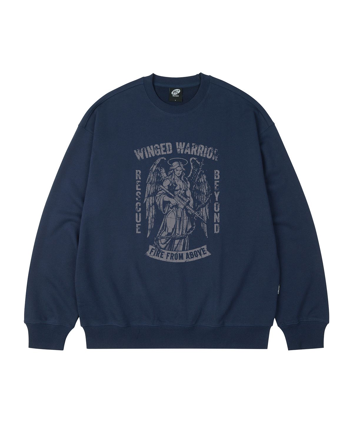 와일드락(WILDROCK) WINGED WARRIOR 오버핏 맨투맨_7 COL