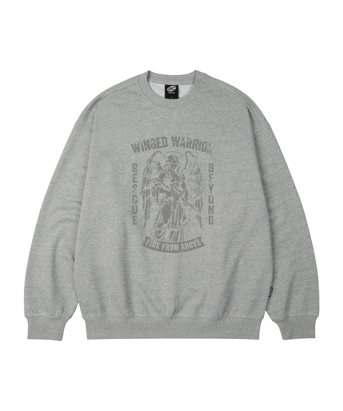 와일드락(WILDROCK) WINGED WARRIOR 오버핏 맨투맨_7 COL