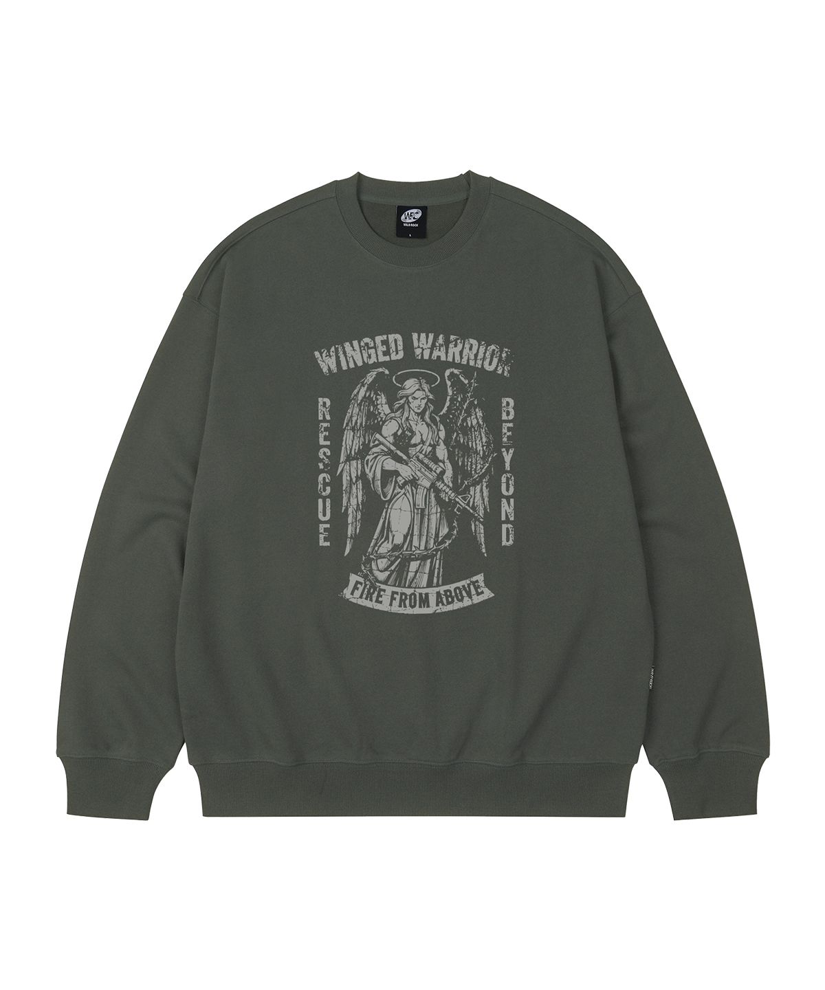와일드락(WILDROCK) WINGED WARRIOR 오버핏 맨투맨_7 COL