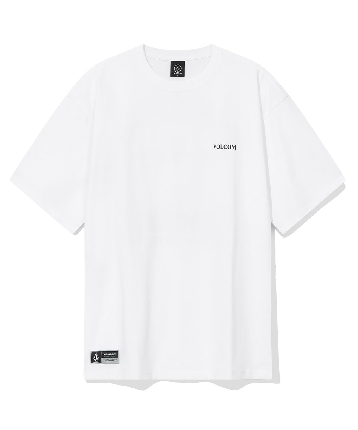 볼컴(VOLCOM) 해피 버디 오버핏 반팔티(화이트)