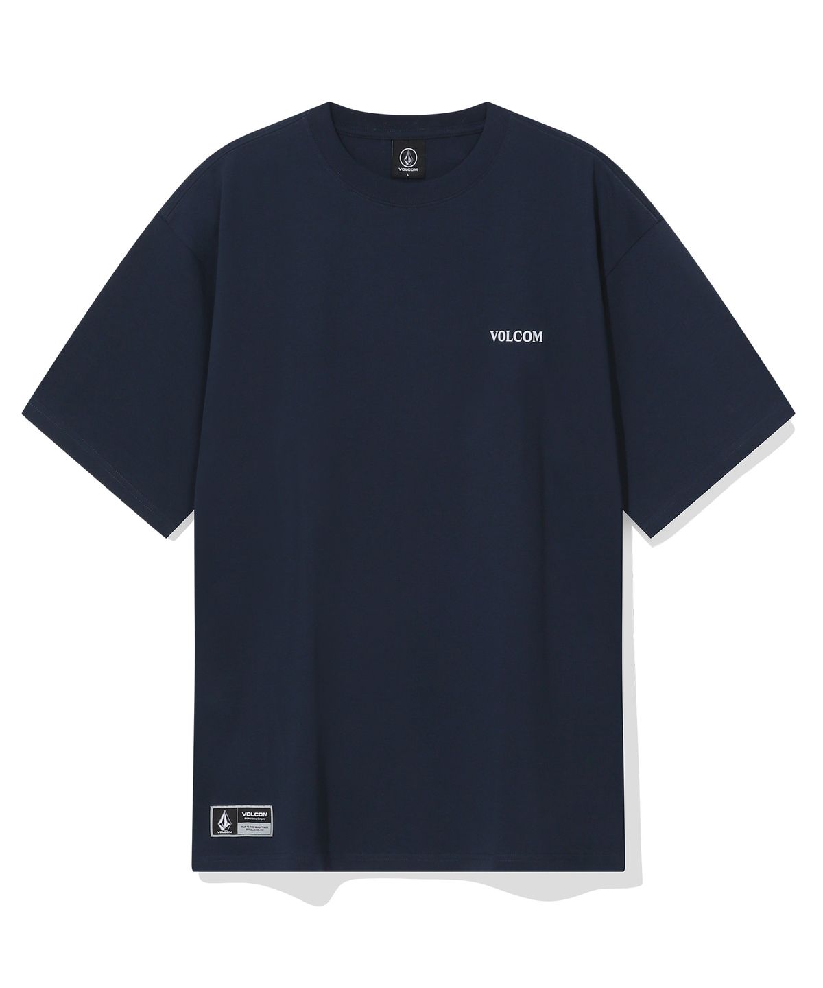 볼컴(VOLCOM) 해피 버디 오버핏 반팔티(네이비)