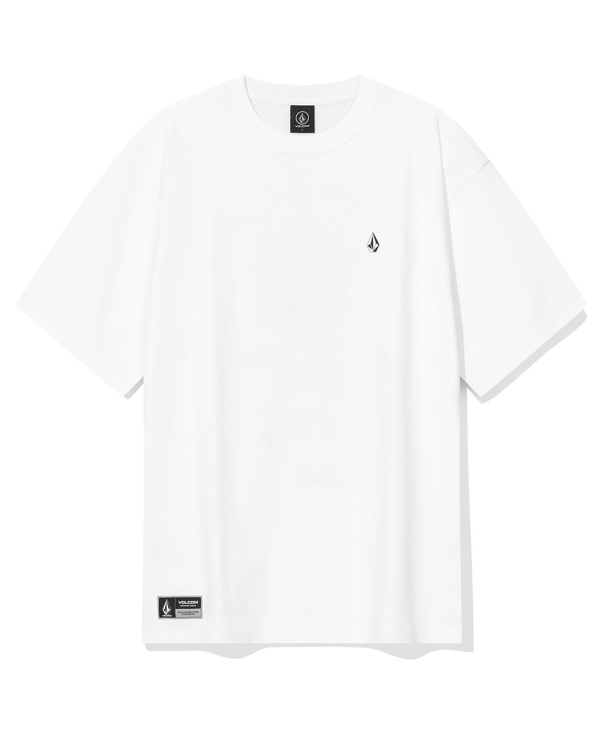 볼컴(VOLCOM) 히비스커스 오버핏 반팔티(화이트)