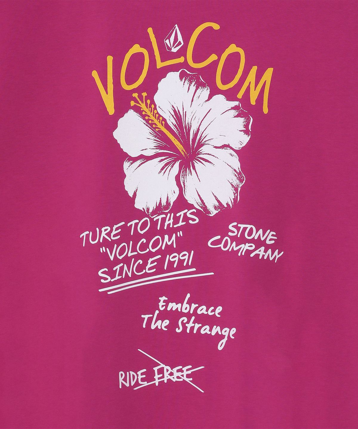 볼컴(VOLCOM) 히비스커스 오버핏 반팔티(바이올렛)
