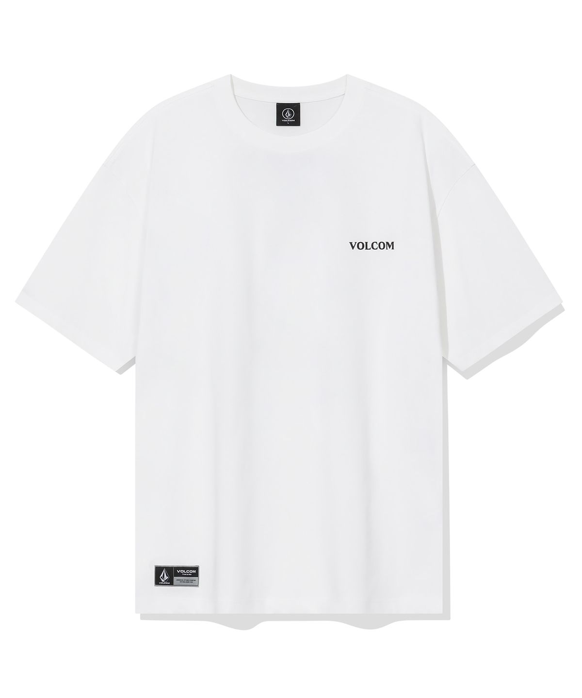 볼컴(VOLCOM) 서프버디 오버핏 반팔티(화이트)