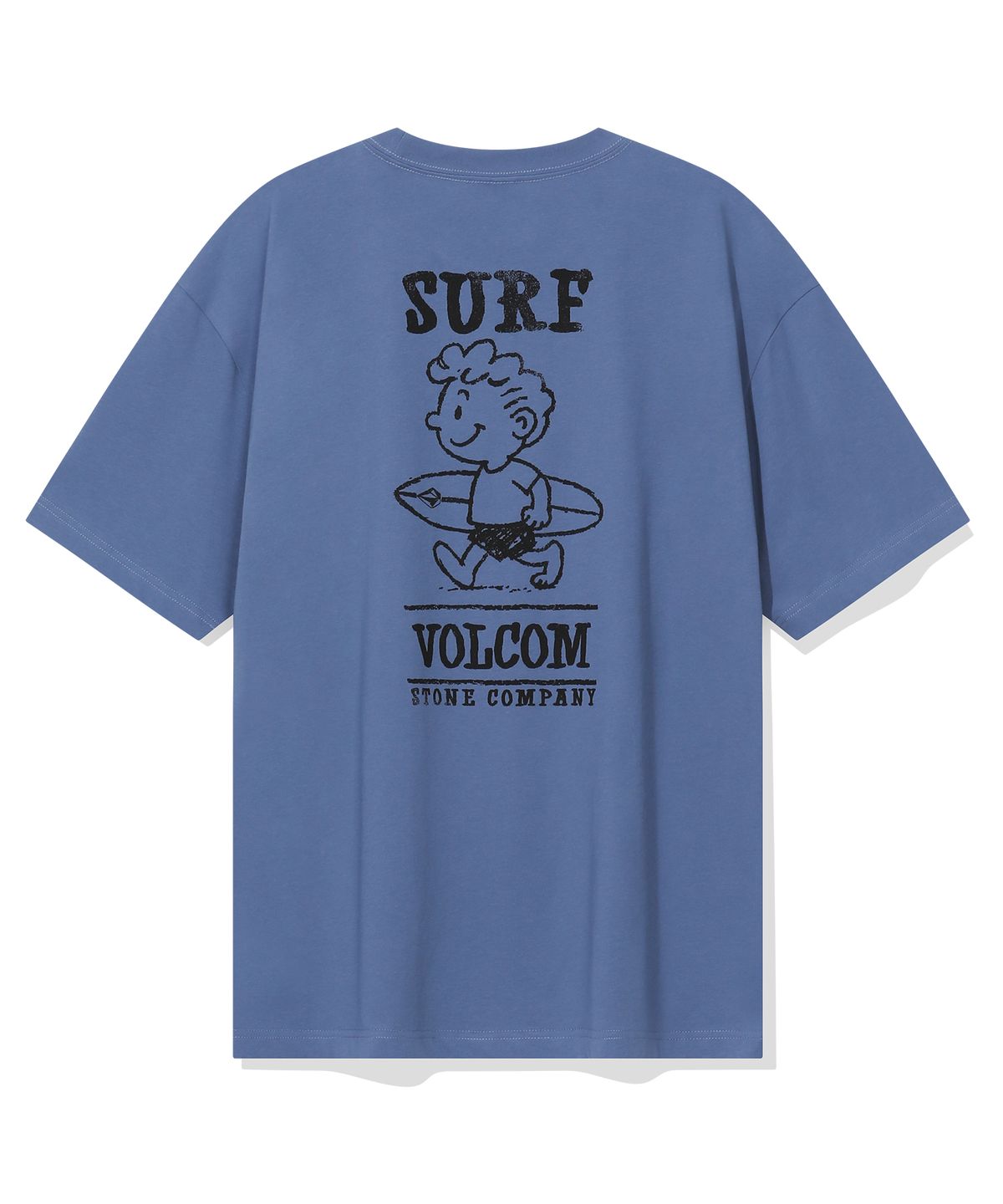 볼컴(VOLCOM) 서프버디 오버핏 반팔티(빈티지 블루)