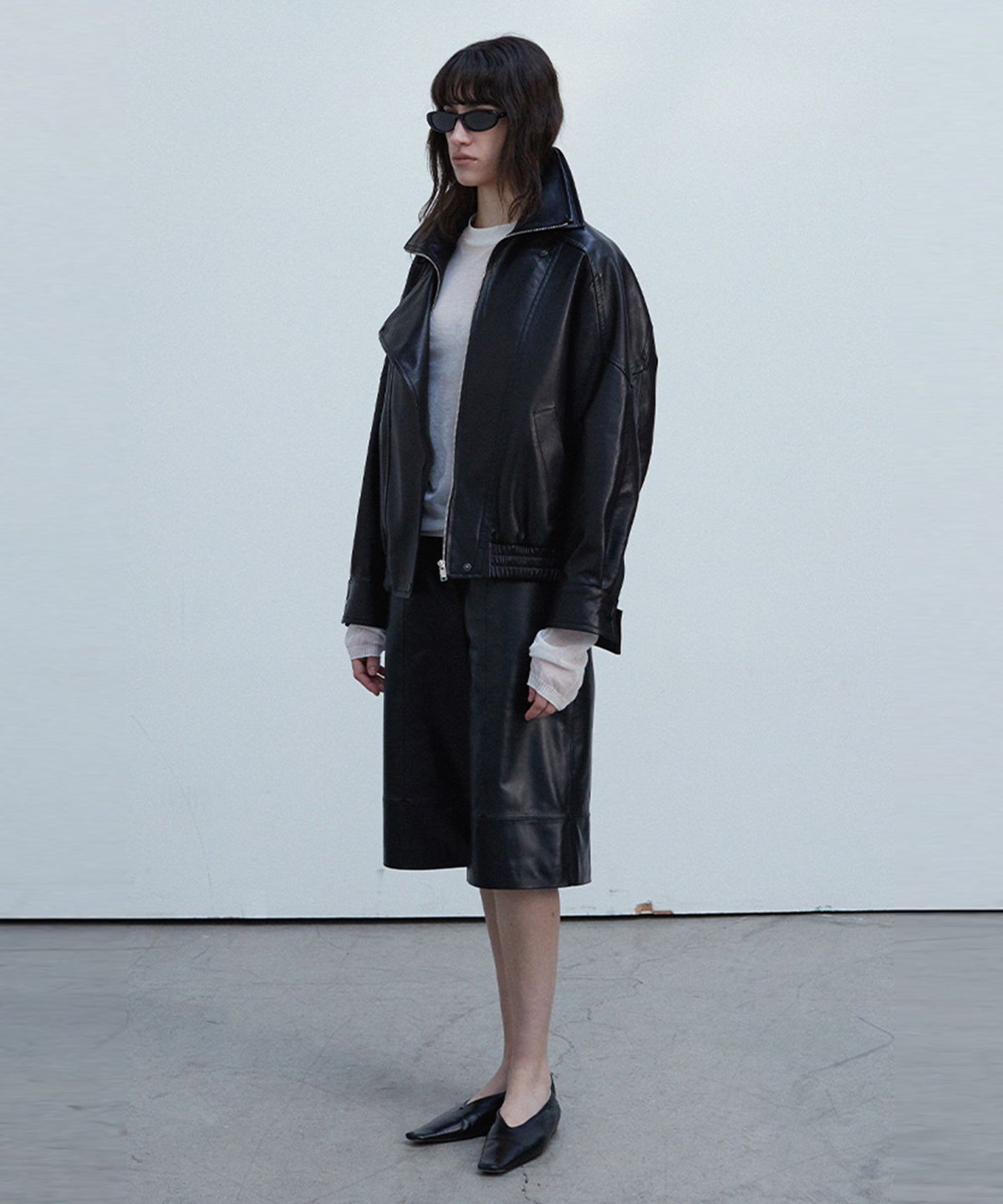 베르데마르(VERDEMAR) Double Collar Zip-up Jacket_Black