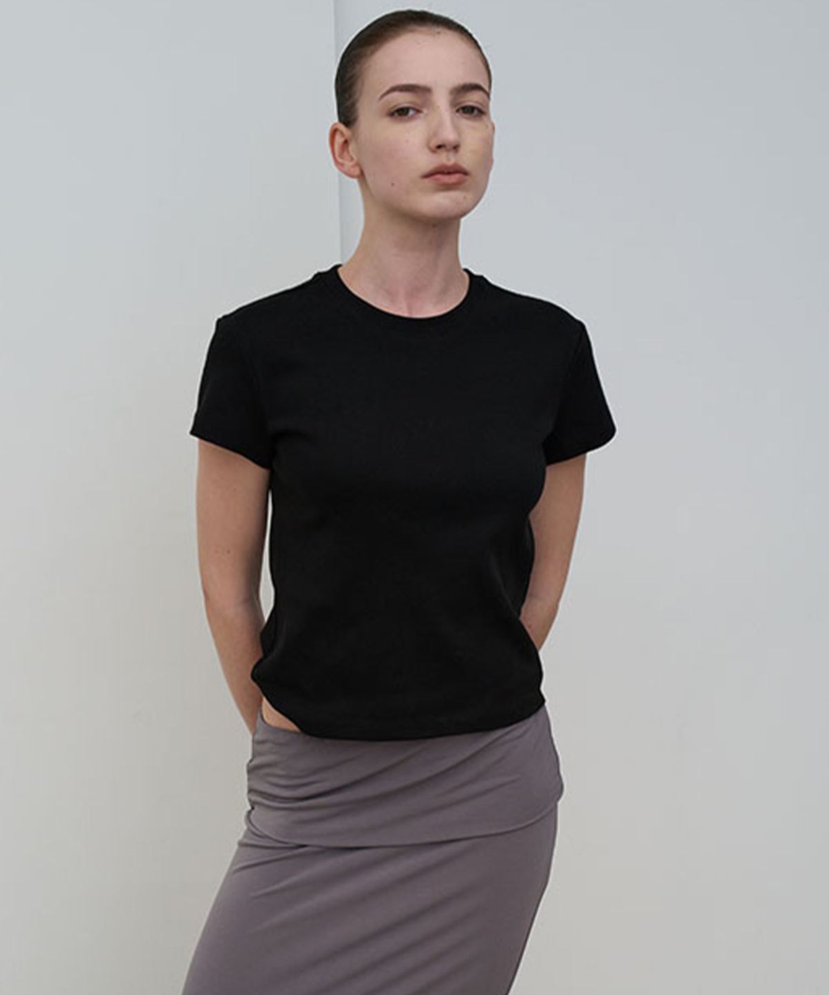 에이네(AENE) 에이 티셔츠(블루)