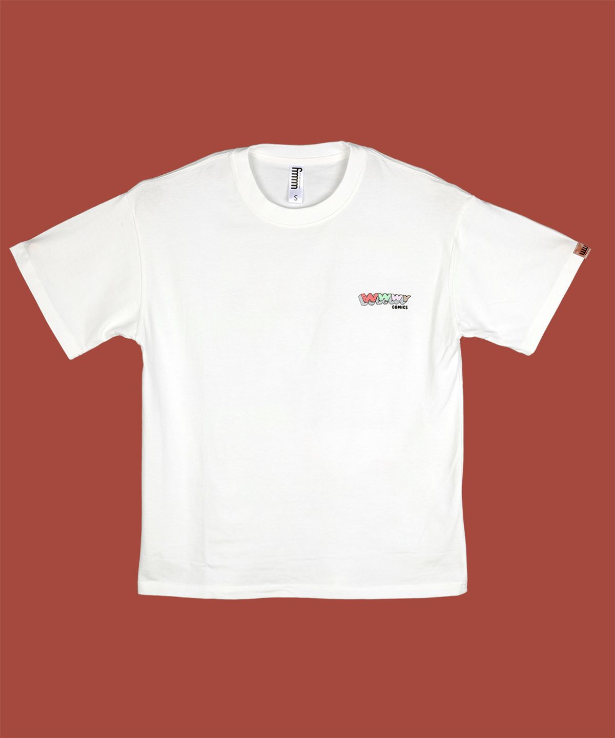 따따따와(WWWY) [WWWY]따따따와 코믹스 그래픽 오버핏 반팔 티셔츠(2colors)