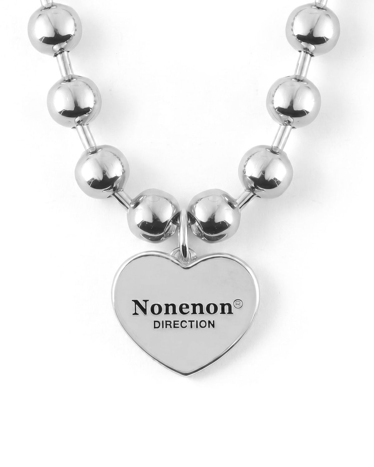 논논(NONENON) BIG BLACK LOVE NEC SILVER925