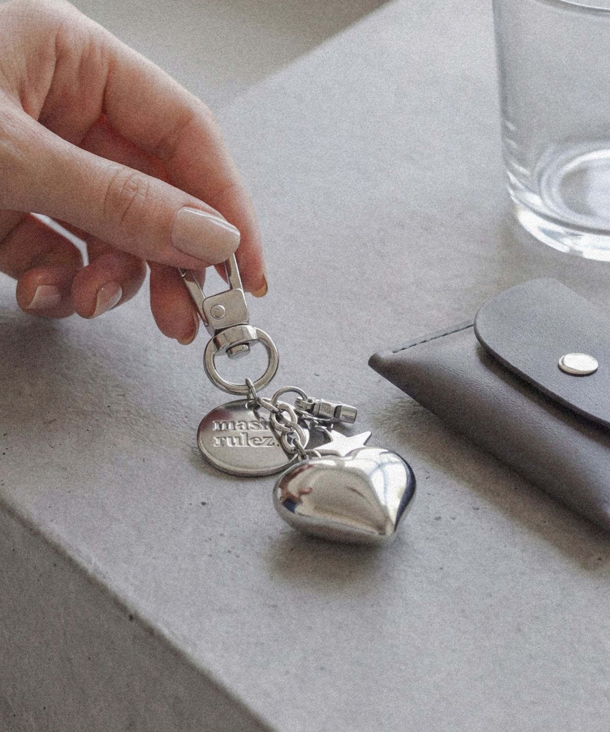 마스마룰즈(MASMARULEZ) Tiny drop heart keyring