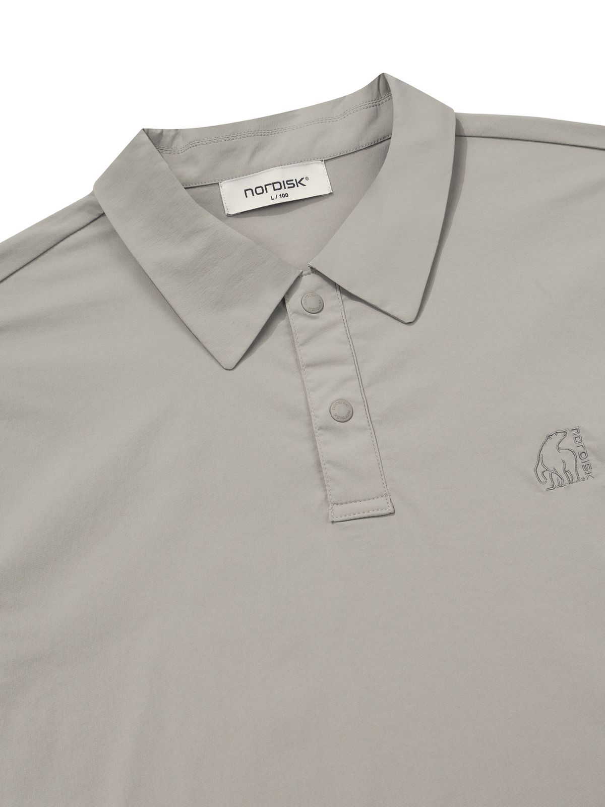노르디스크(NORDISK) 휘게쿨 light 폴로 반팔 티셔츠- M_SHIMMER GREY