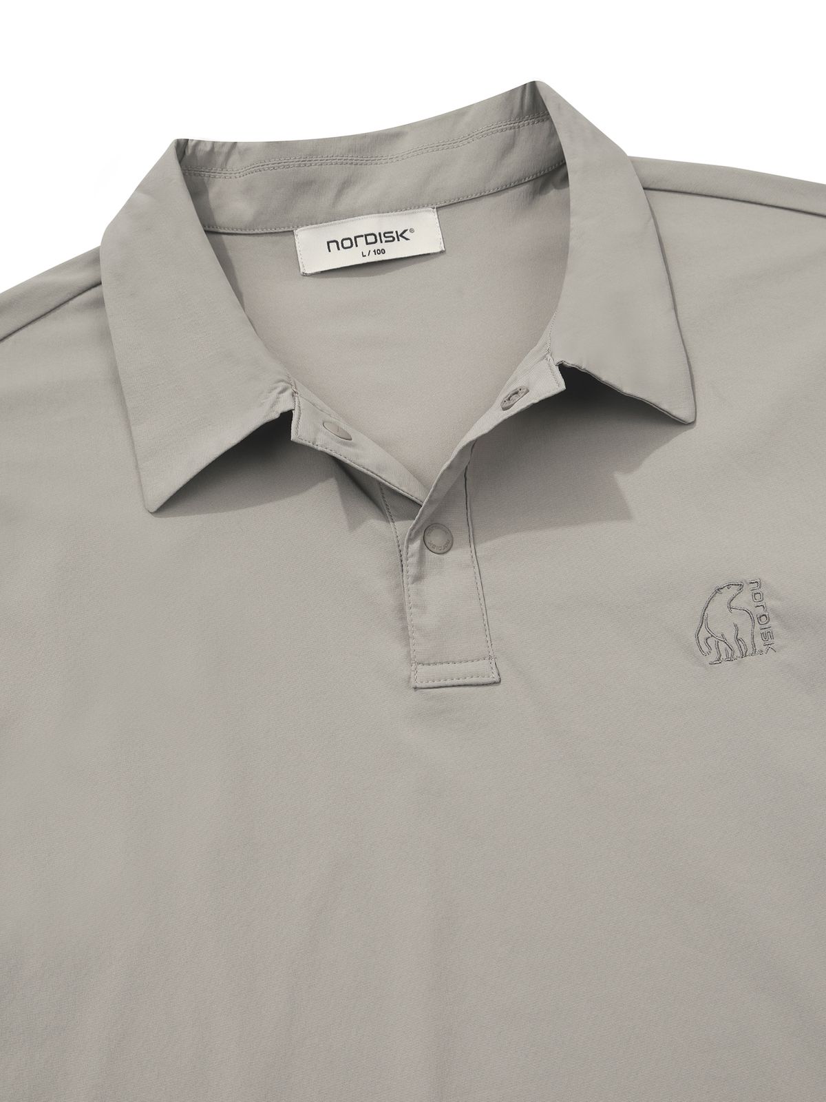 노르디스크(NORDISK) 휘게쿨 light 폴로 반팔 티셔츠- M_SHIMMER GREY