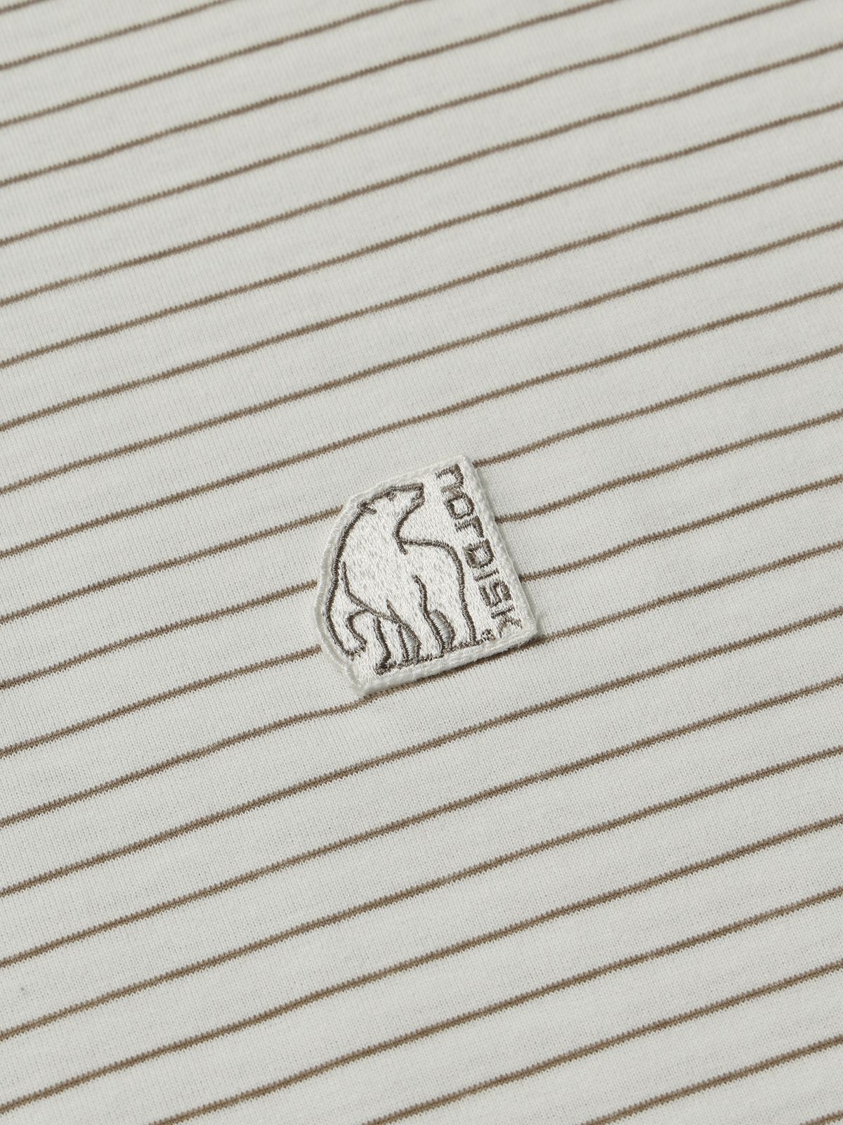 노르디스크(NORDISK) 스트라이프 반팔 티셔츠 - U_Beige BROWN