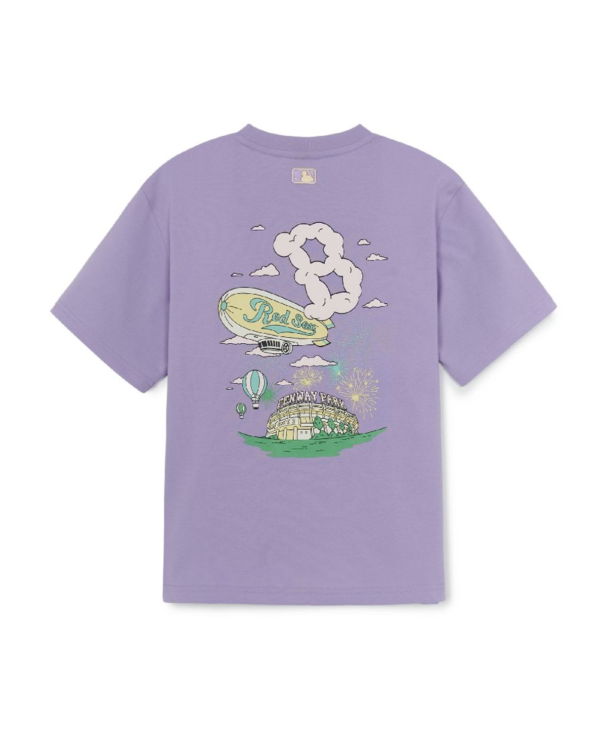 엠엘비 키즈(MLB KIDS) 스포티브 썸머 구름 아트웍 티셔츠 BOS (L.Lavender)