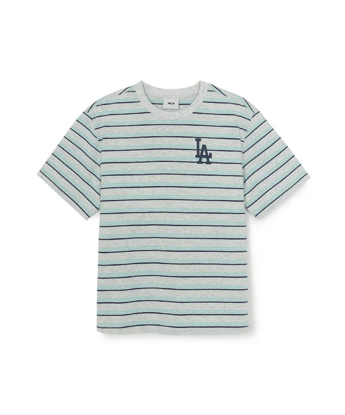 엠엘비 키즈(MLB KIDS) 스트릿 베이직 스트라이프 아트웍 티셔츠세트 LA (L.Melange Grey)