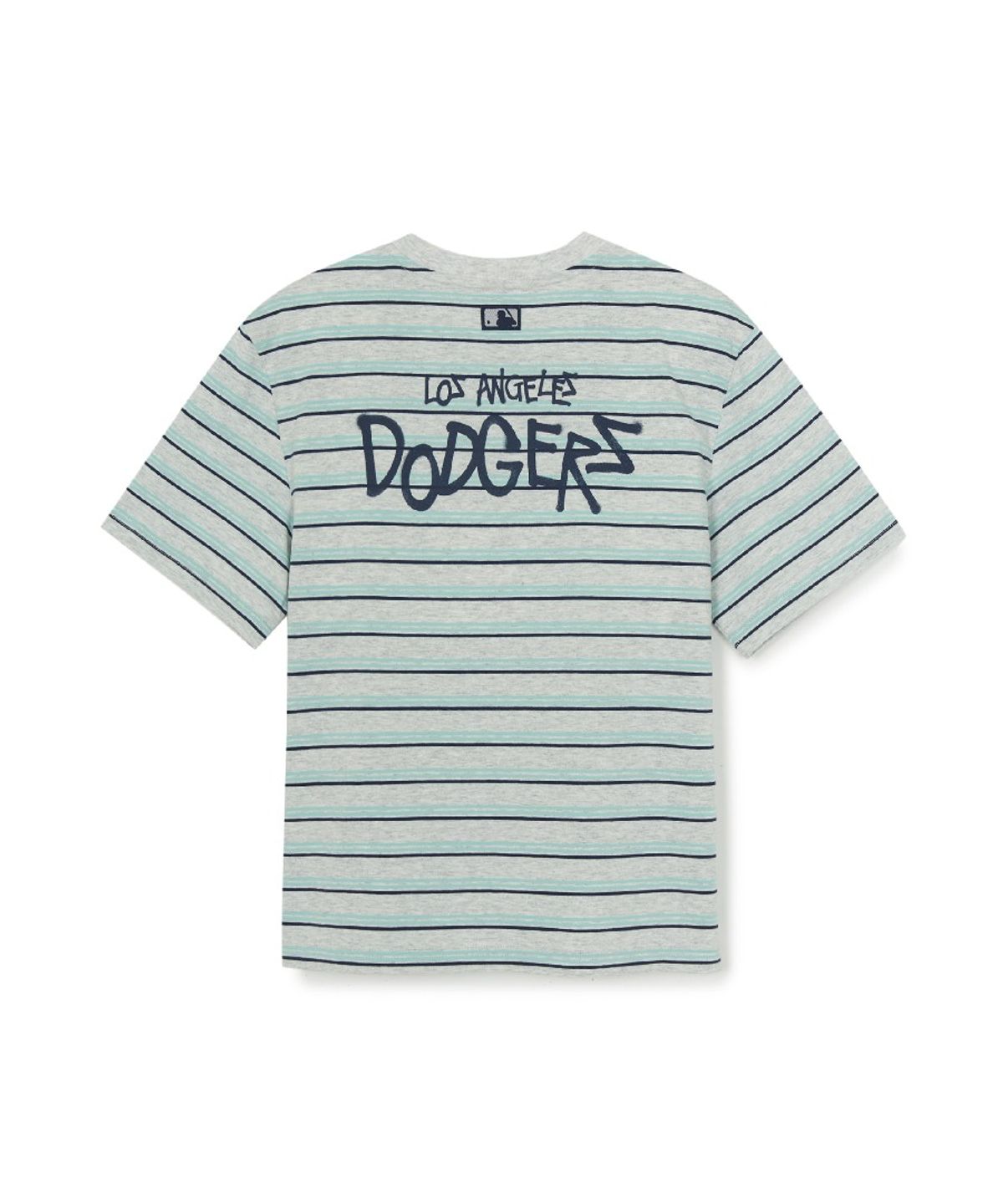 엠엘비 키즈(MLB KIDS) 스트릿 베이직 스트라이프 아트웍 티셔츠세트 LA (L.Melange Grey)
