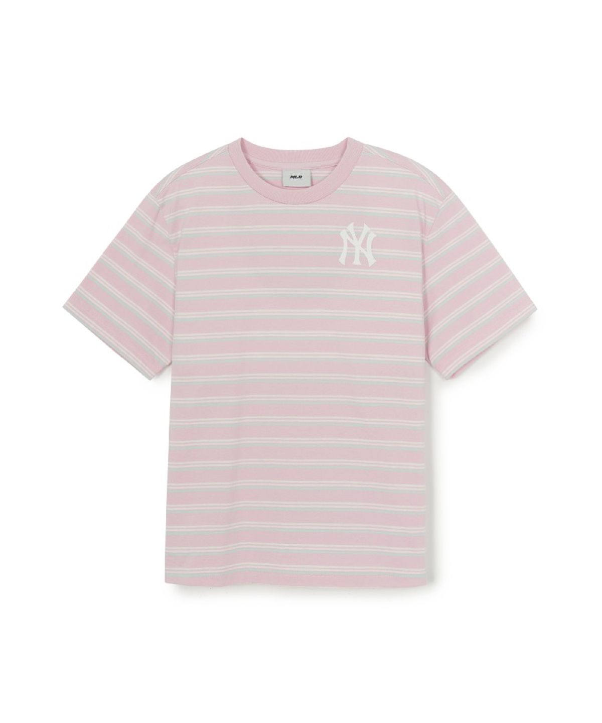 엠엘비 키즈(MLB KIDS) 스트릿 베이직 스트라이프 아트웍 티셔츠세트 NY (L.Pink)
