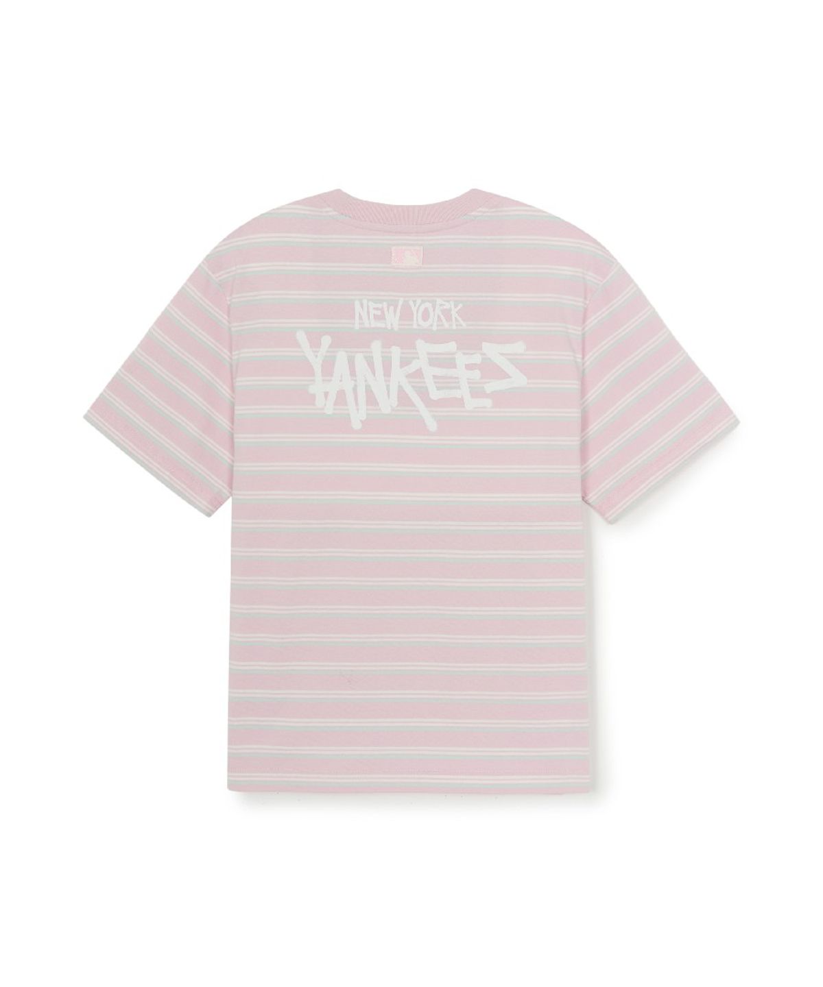 엠엘비 키즈(MLB KIDS) 스트릿 베이직 스트라이프 아트웍 티셔츠세트 NY (L.Pink)