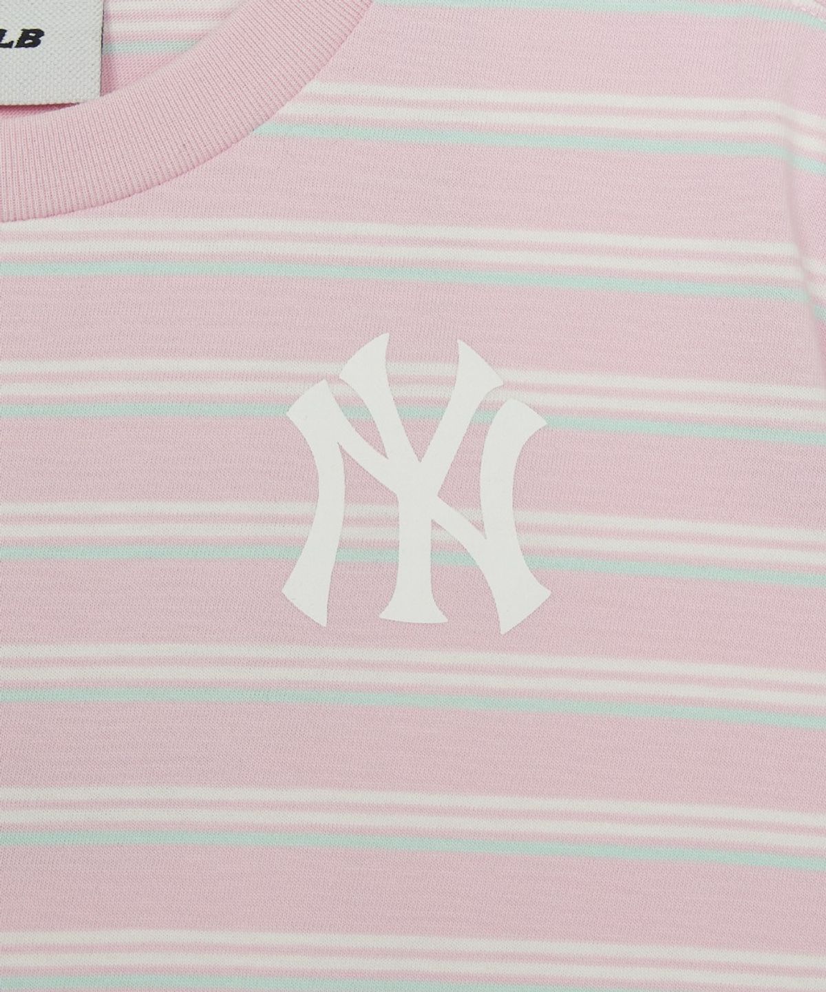 엠엘비 키즈(MLB KIDS) 스트릿 베이직 스트라이프 아트웍 티셔츠세트 NY (L.Pink)