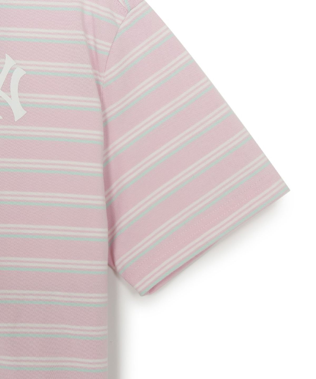 엠엘비 키즈(MLB KIDS) 스트릿 베이직 스트라이프 아트웍 티셔츠세트 NY (L.Pink)