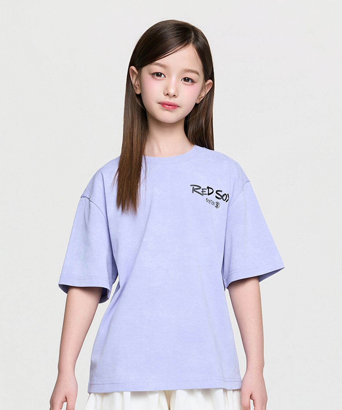 엠엘비 키즈(MLB KIDS) 스트릿 바크&바니 타이다이 DTP 티셔츠 BOS (Violet)