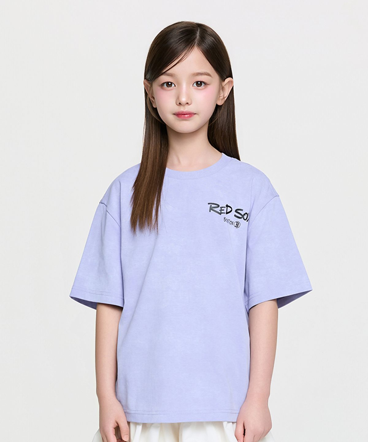 엠엘비 키즈(MLB KIDS) 스트릿 바크&바니 타이다이 DTP 티셔츠 BOS (Violet)