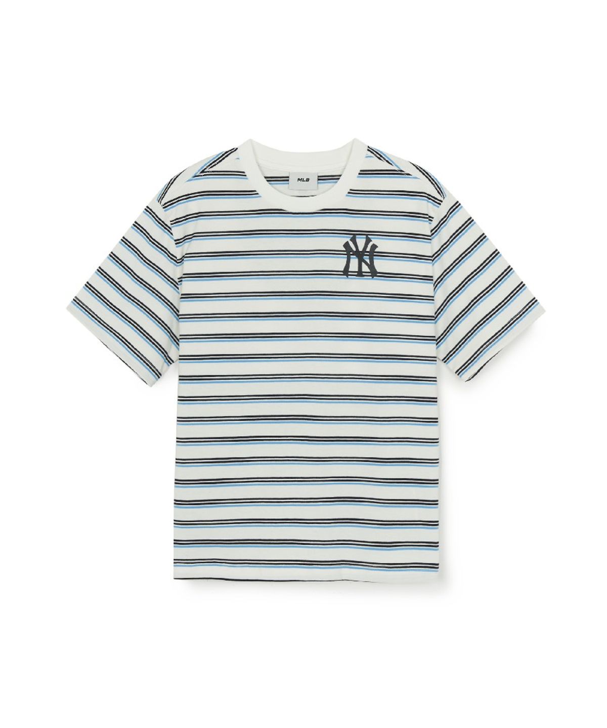 엠엘비 키즈(MLB KIDS) 스트릿 베이직 스트라이프 아트웍 티셔츠세트 NY (Ivory)