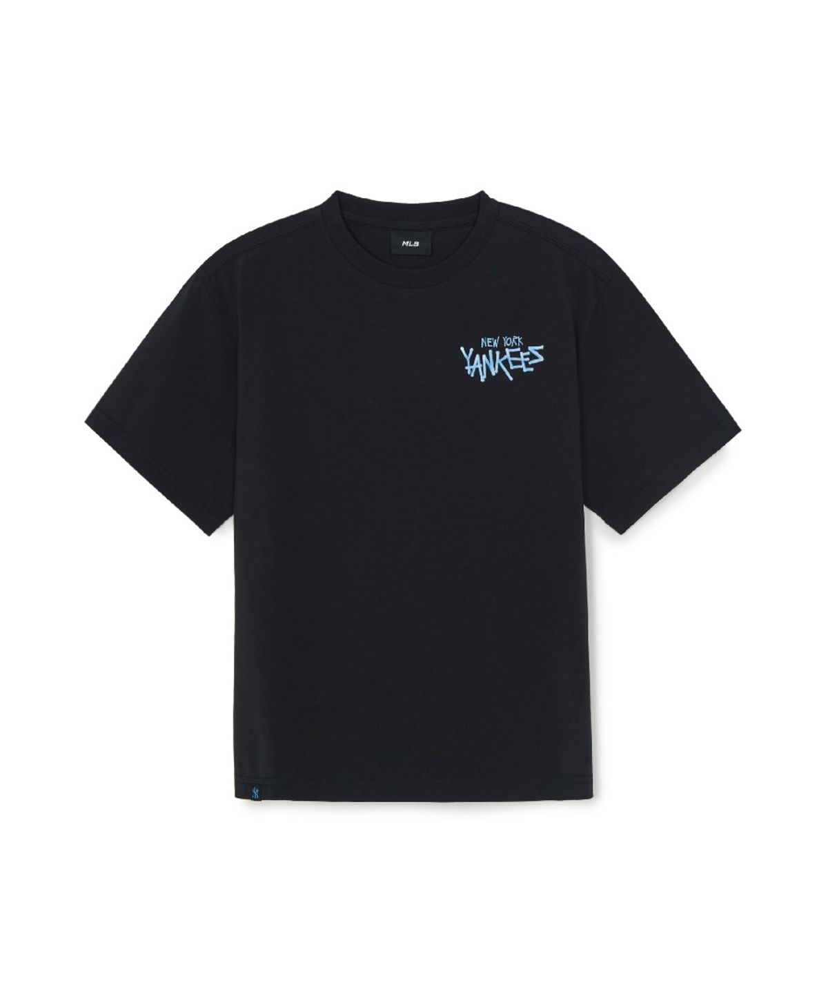 엠엘비 키즈(MLB KIDS) 스트릿 베이직 레터링 아트웍 티셔츠 NY (Black)