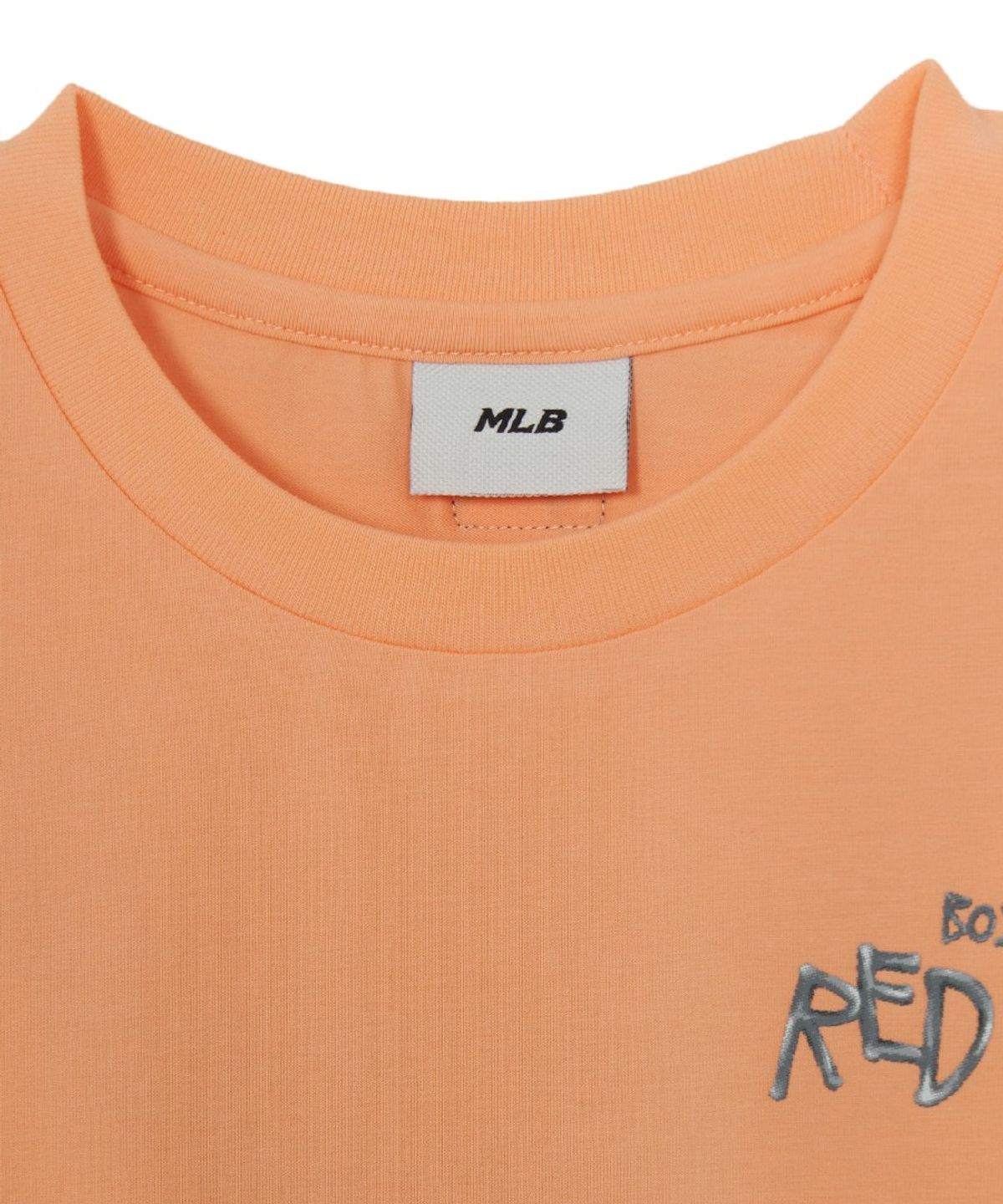 엠엘비 키즈(MLB KIDS) 스트릿 베이직 레터링 아트웍 티셔츠 BOS (L.Orange)