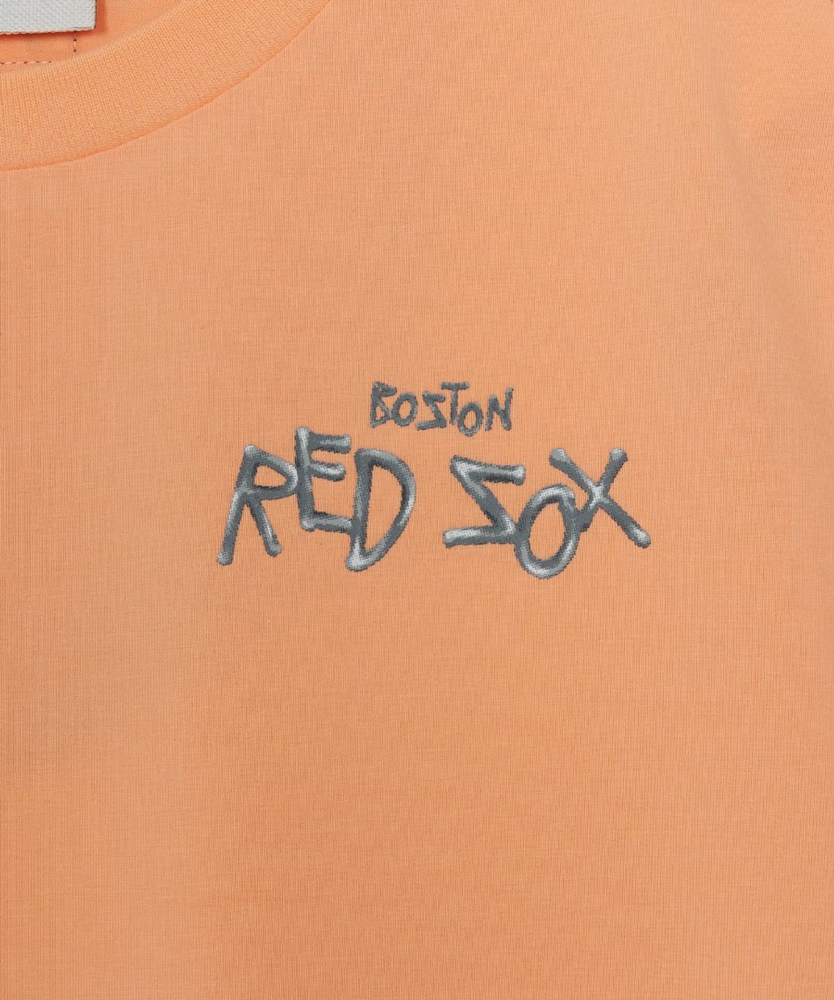 엠엘비 키즈(MLB KIDS) 스트릿 베이직 레터링 아트웍 티셔츠 BOS (L.Orange)
