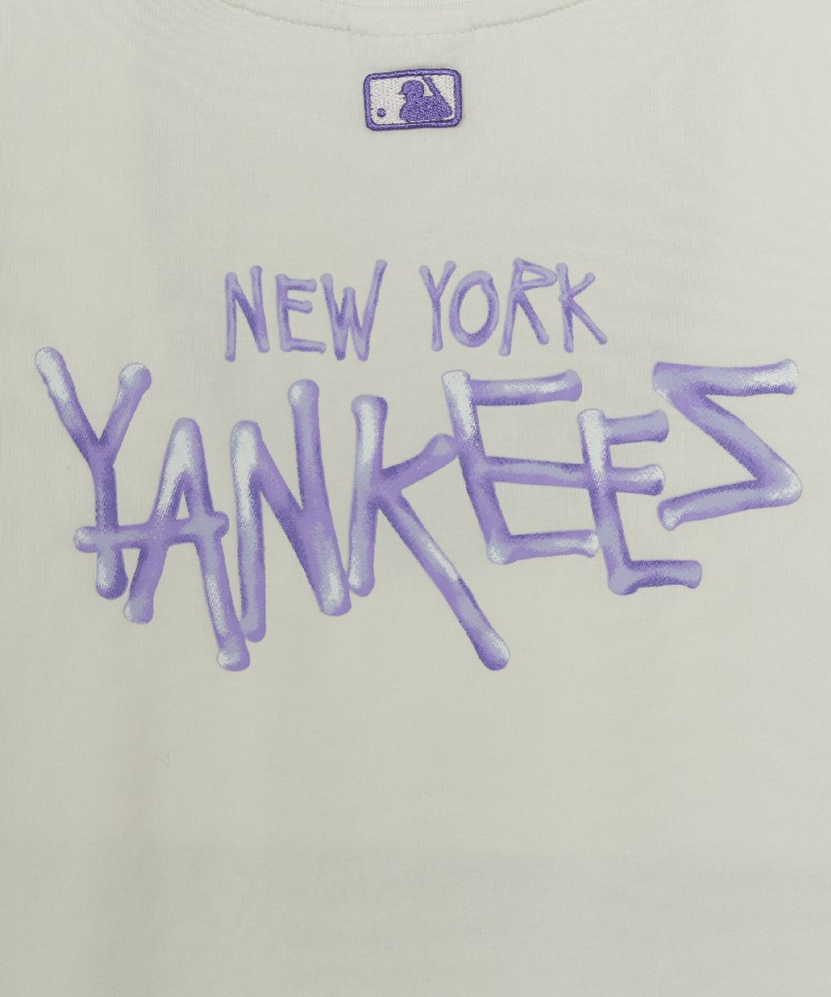 엠엘비 키즈(MLB KIDS) 스트릿 베이직 레터링 아트웍 티셔츠 NY (Mg.Cream)