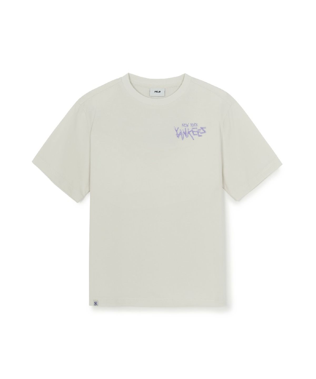 엠엘비 키즈(MLB KIDS) 스트릿 베이직 레터링 아트웍 티셔츠 NY (Mg.Cream)
