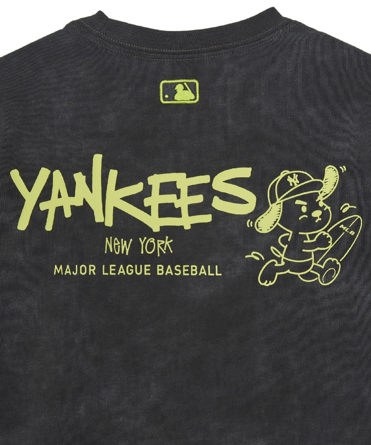 엠엘비 키즈(MLB KIDS) 스트릿 바크&바니 타이다이 DTP 티셔츠 NY (Charcoal)